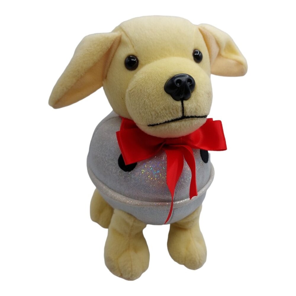 Raising Canes Jingle Bell Cane Christmas Puppy Dog Stuffed Plush 8" 2019